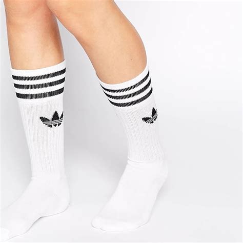 adidas solid crew socks.